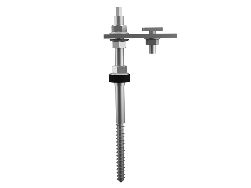 ESTRUTURA SOLAR FOTOVOLTAICO ROMAGNOLE 411252 RS-223 FIXADOR ROSCA DUPLA TELHA FIBROCIMENTO MADEIRA 411252 RS-223 FIXADOR ROSCA DUPLA TELHA FIBROCIMENTO MADEIRA 0